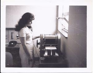 TBT1a MARCIE IN VOC TECH OFFICE PORTSMOUTH - ABT 1968