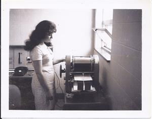 MARCIE IN VOC TECH OFFICE PORTSMOUTH - ABT 1968