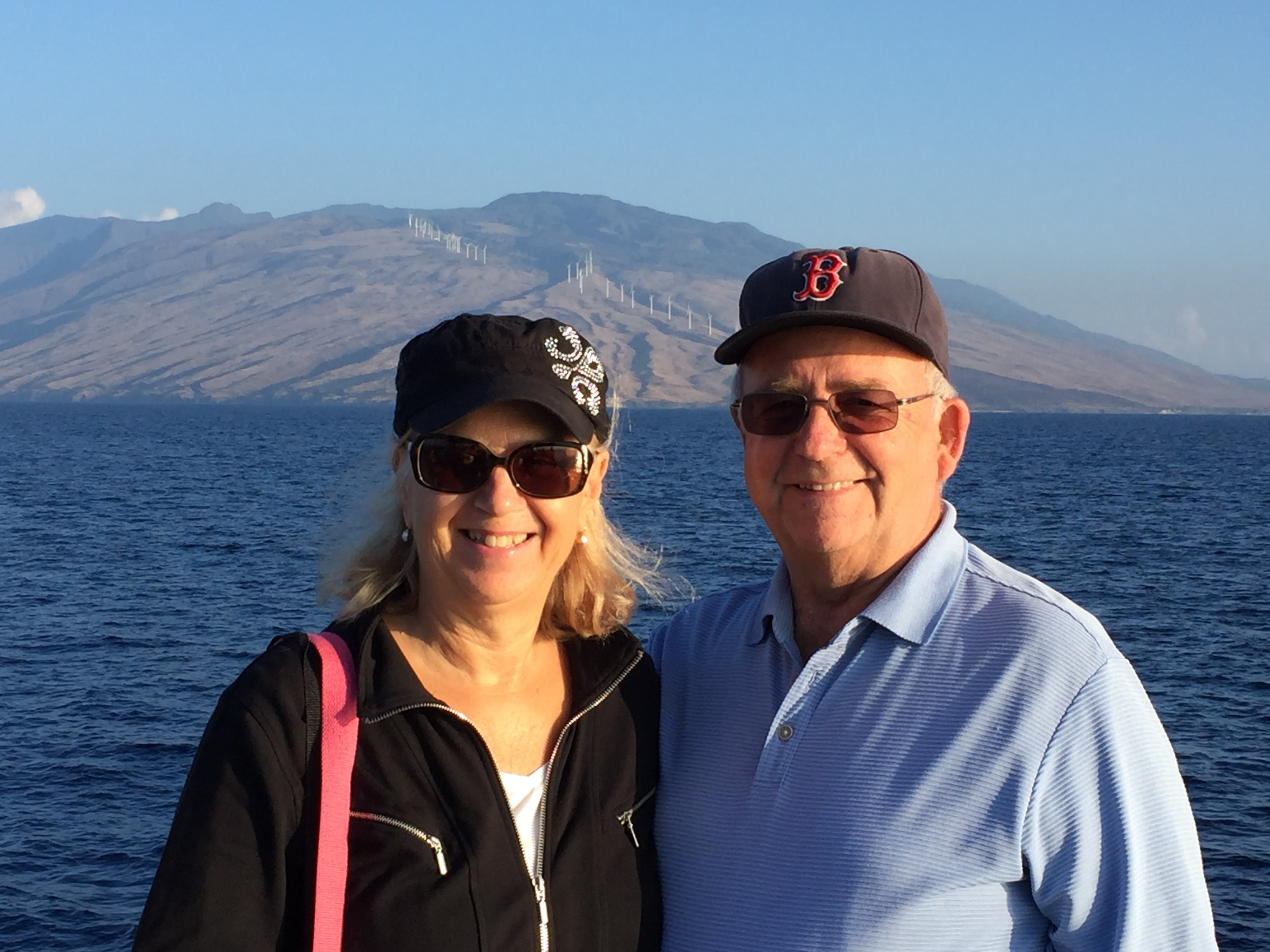 Brown with her husband