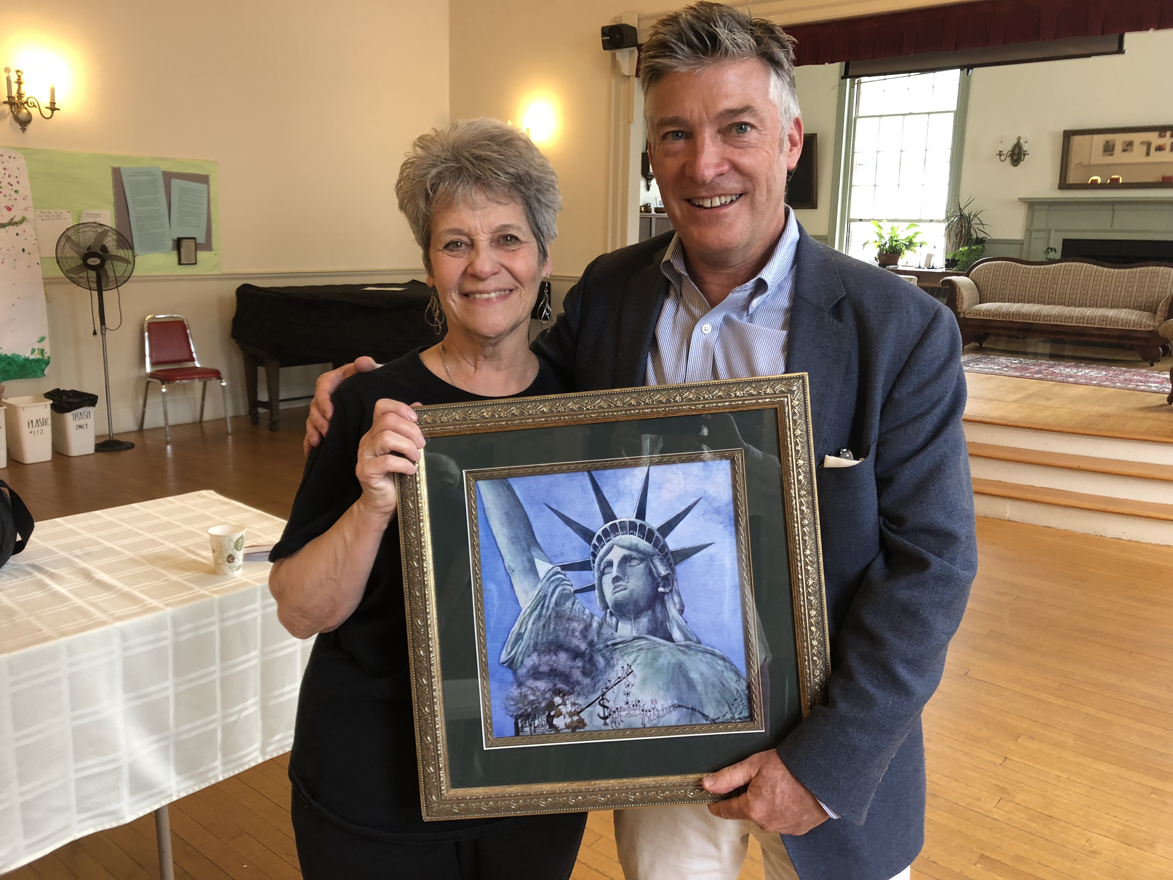 Corinne's Painting at American Promise event 