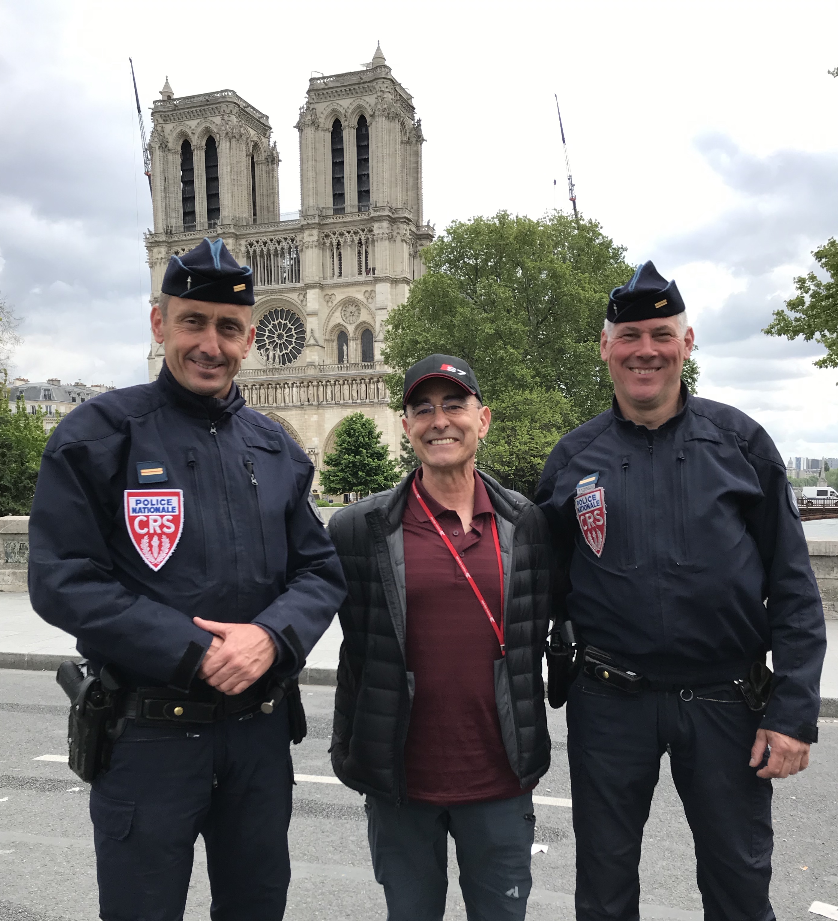 DiSesa in front of Notre Dame Cathedral