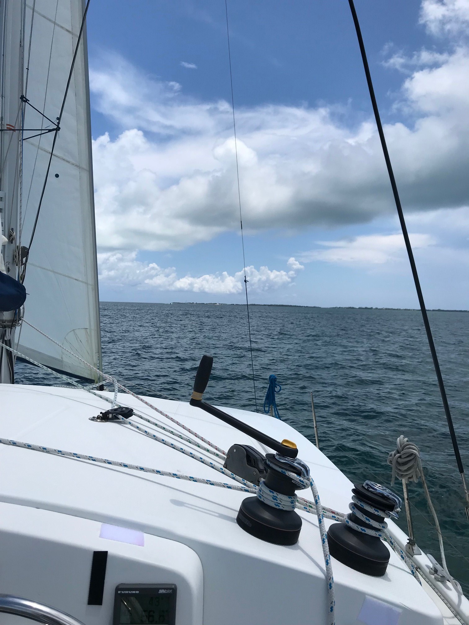 Photo of ocean from boat