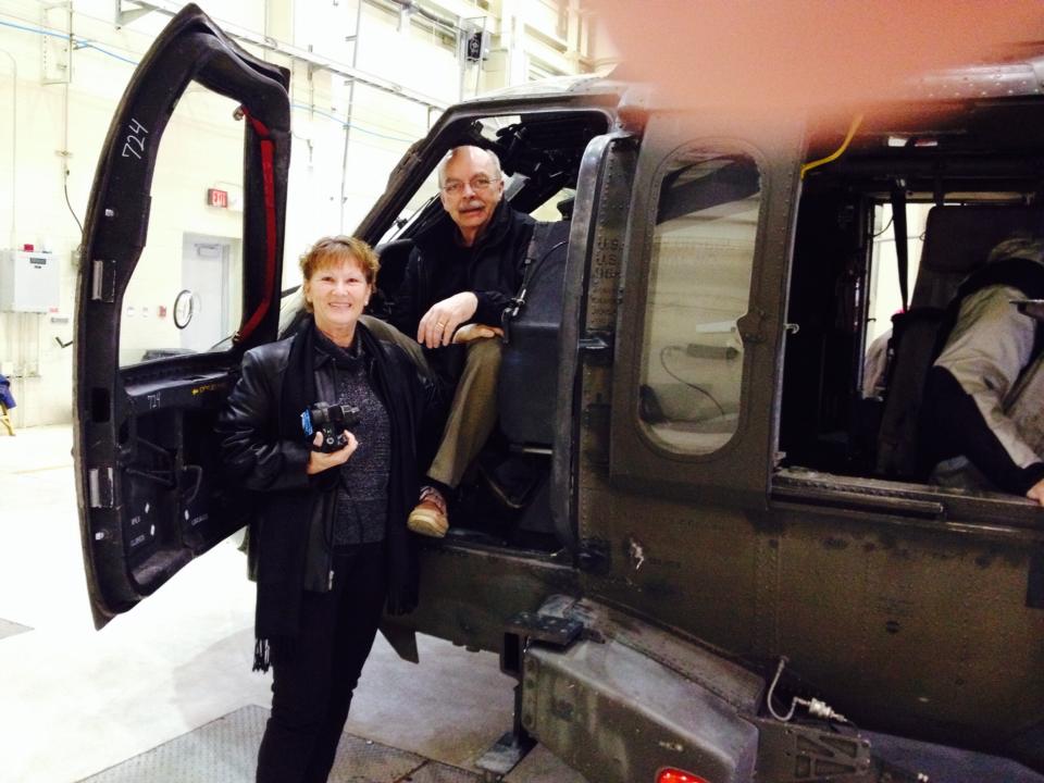 Gagne with husband Jay