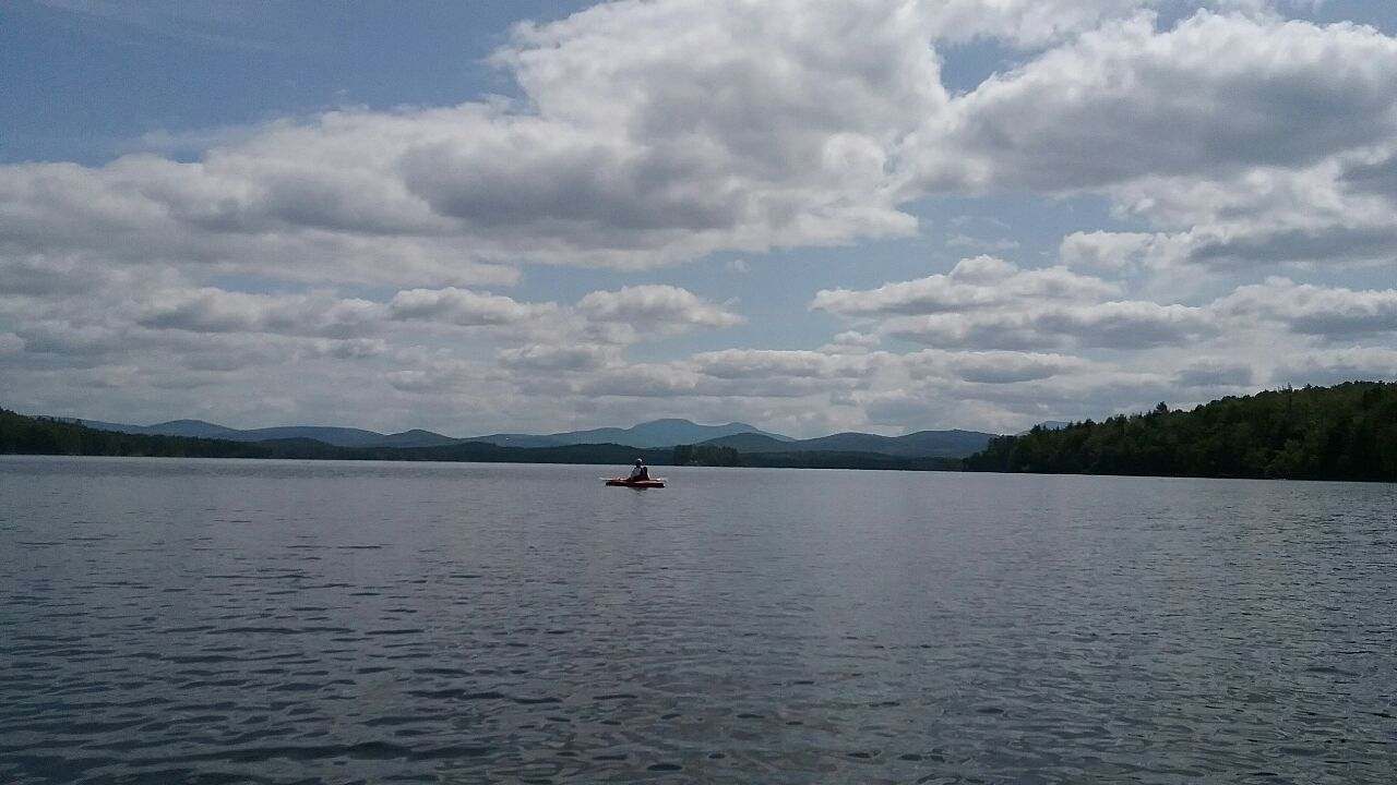 Kayaker on Lake Umbagog