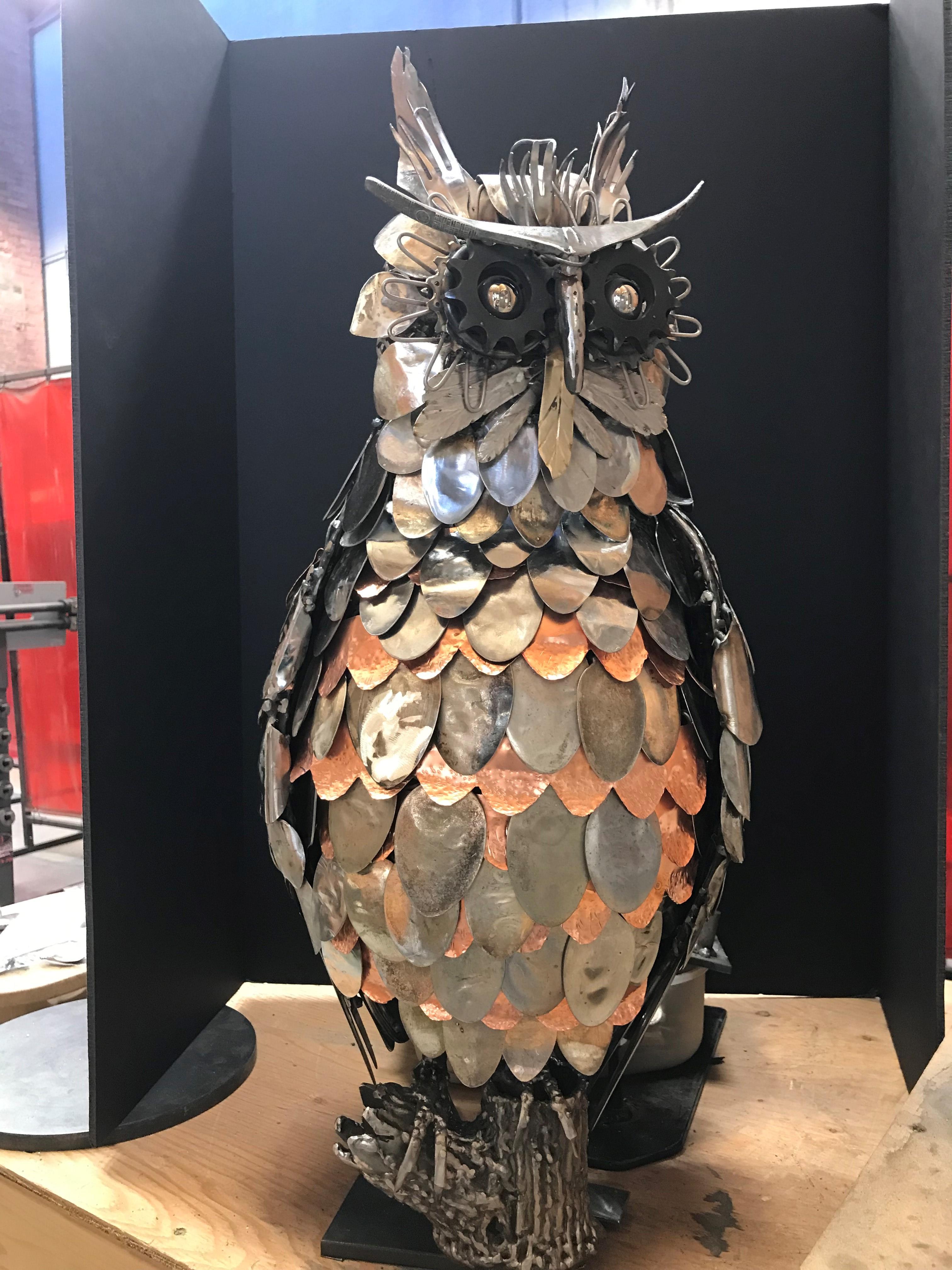 Owl sculpture