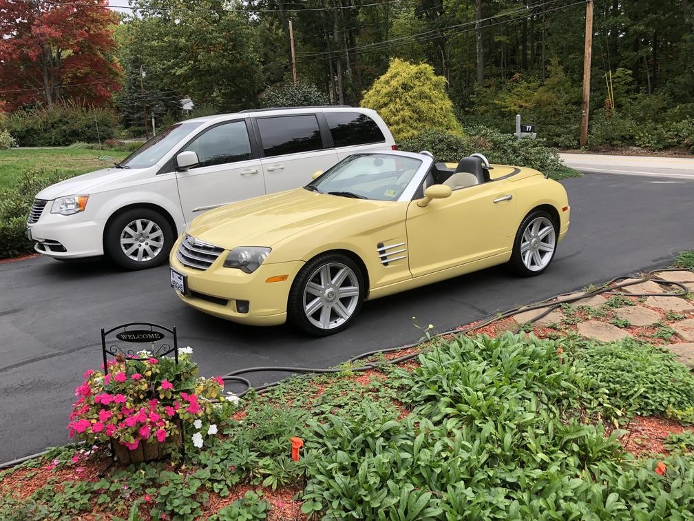 2005 Chrysler Crossfire in driveway