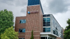 Exterior view of the New Hampshire Retirement System office building at 80 Commercial Street in Concord